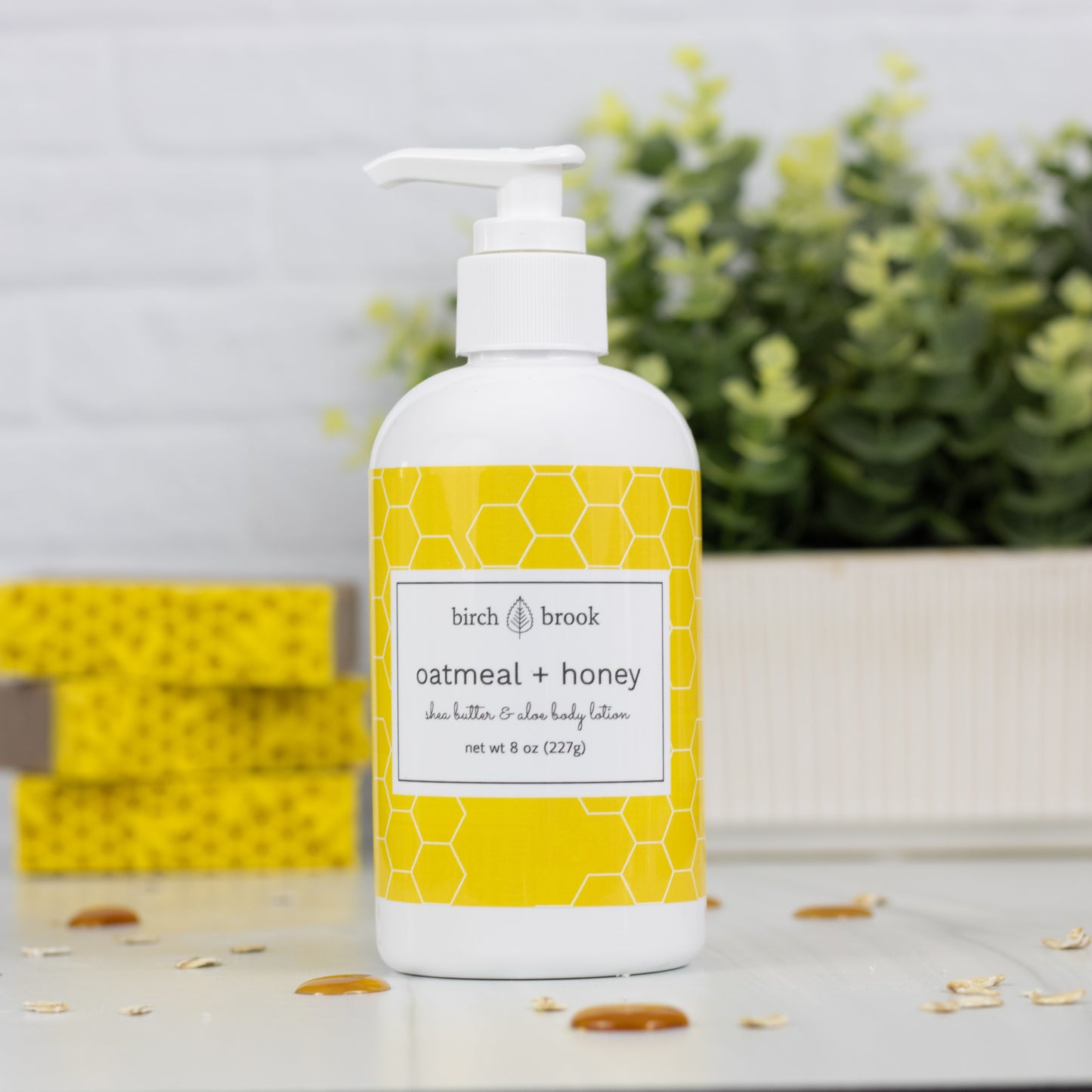 Oatmeal + Honey Hand and Body Lotion 8 oz