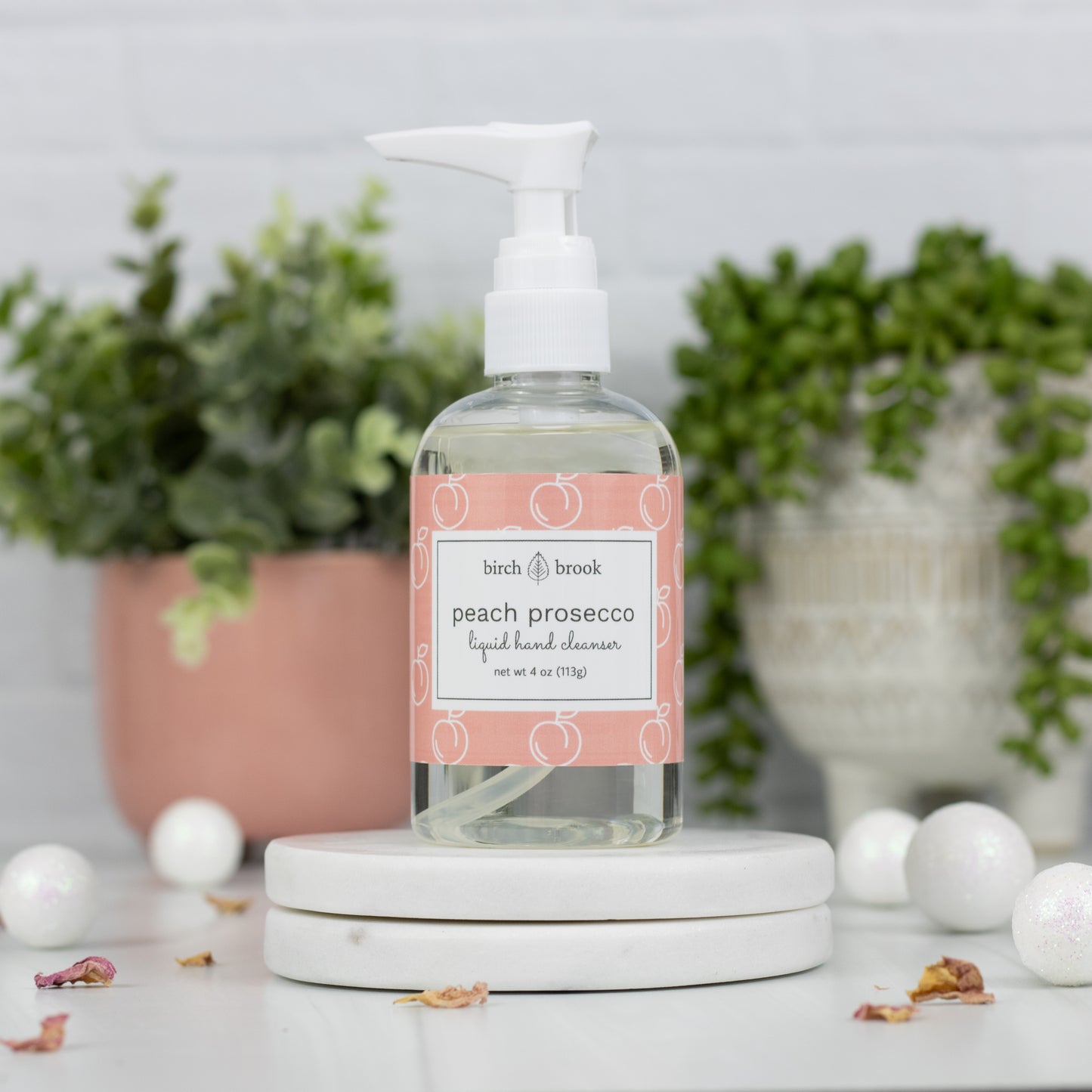 Peach Prosecco Liquid Hand Cleanser 4 oz