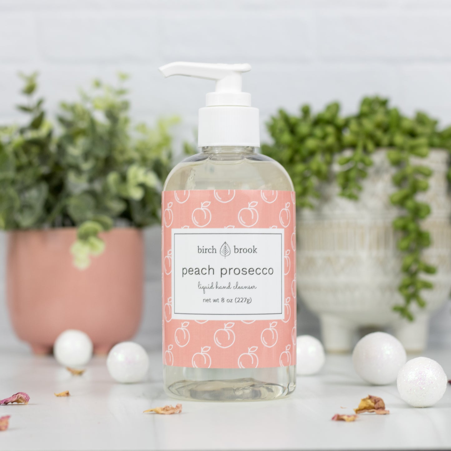 Peach Prosecco Liquid Hand Cleanser 8 oz