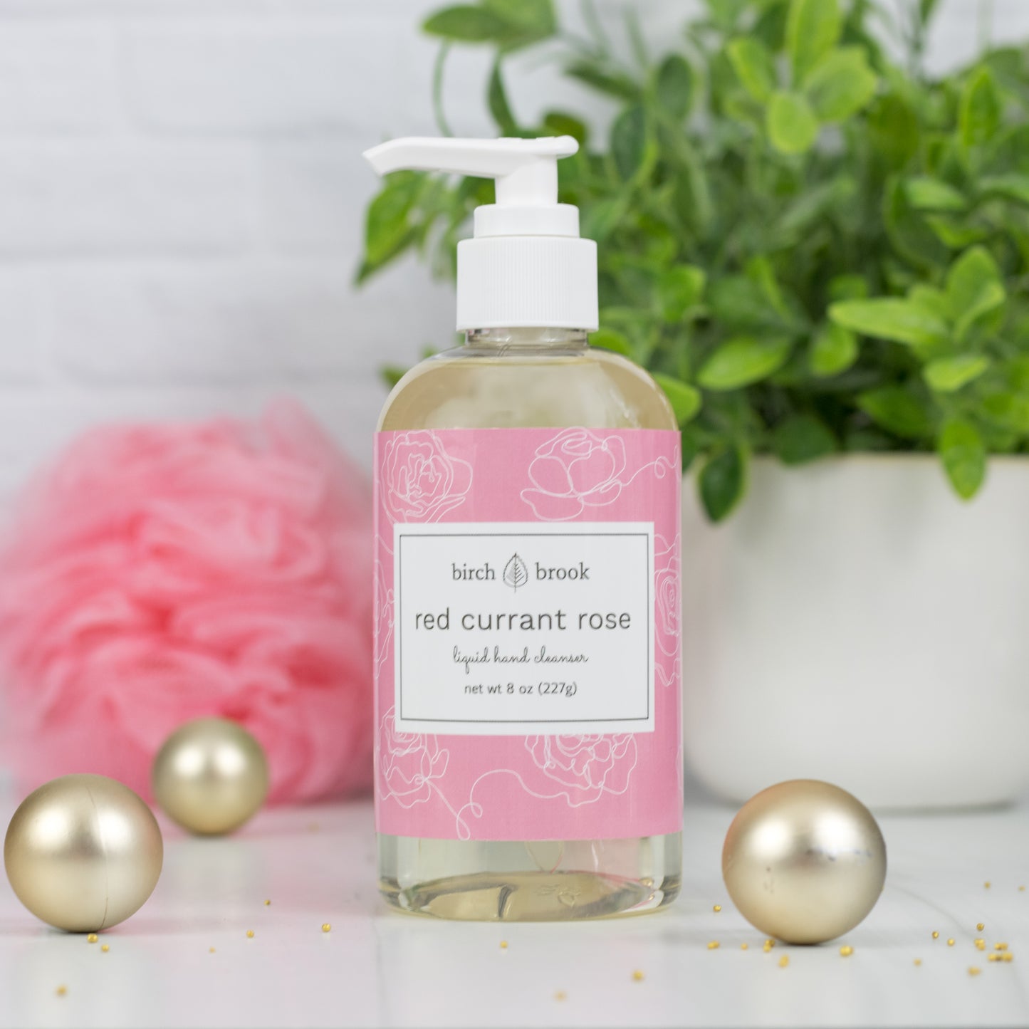 Red Currant Rose Liquid Hand Cleanser 8 oz